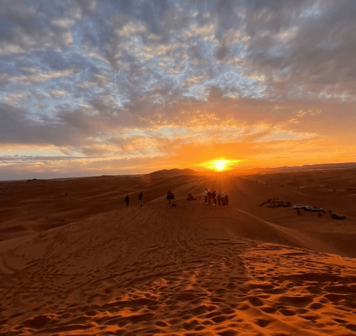 Five-day Sahara tour covering Merzouga dunes gorges and imperial city highlights