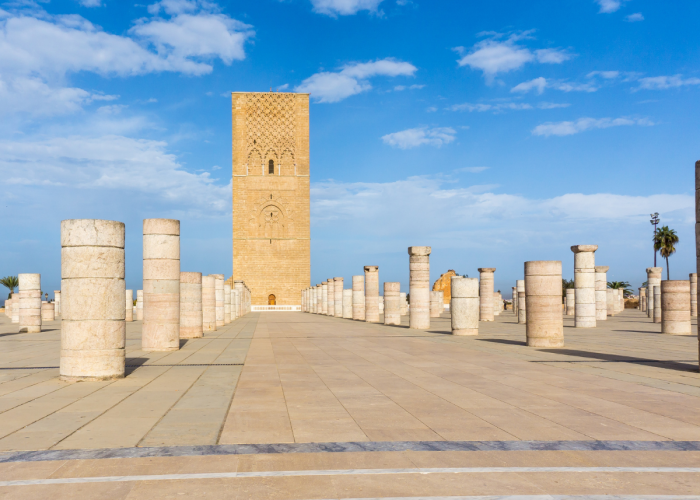 Luxury private desert camp under the stars in the Sahara Morocco at night