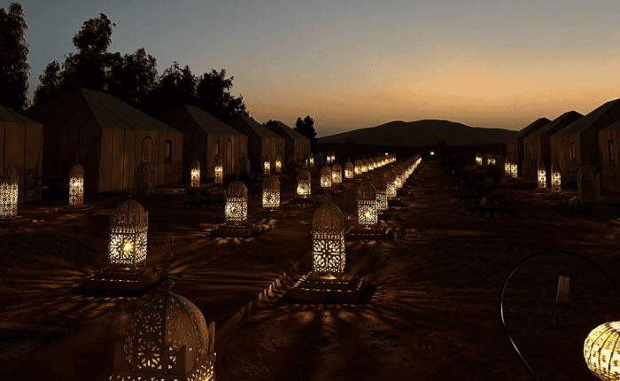 Windsurfer skimming across the waves at Essaouira on a Morocco coastal tour